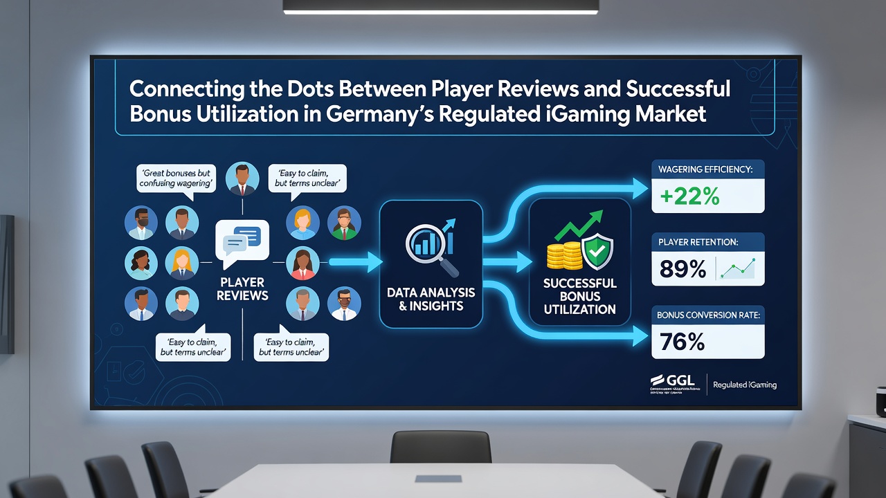 Grafik zu Zusammenhängen von Reviews und Boni in regulierten Casinos