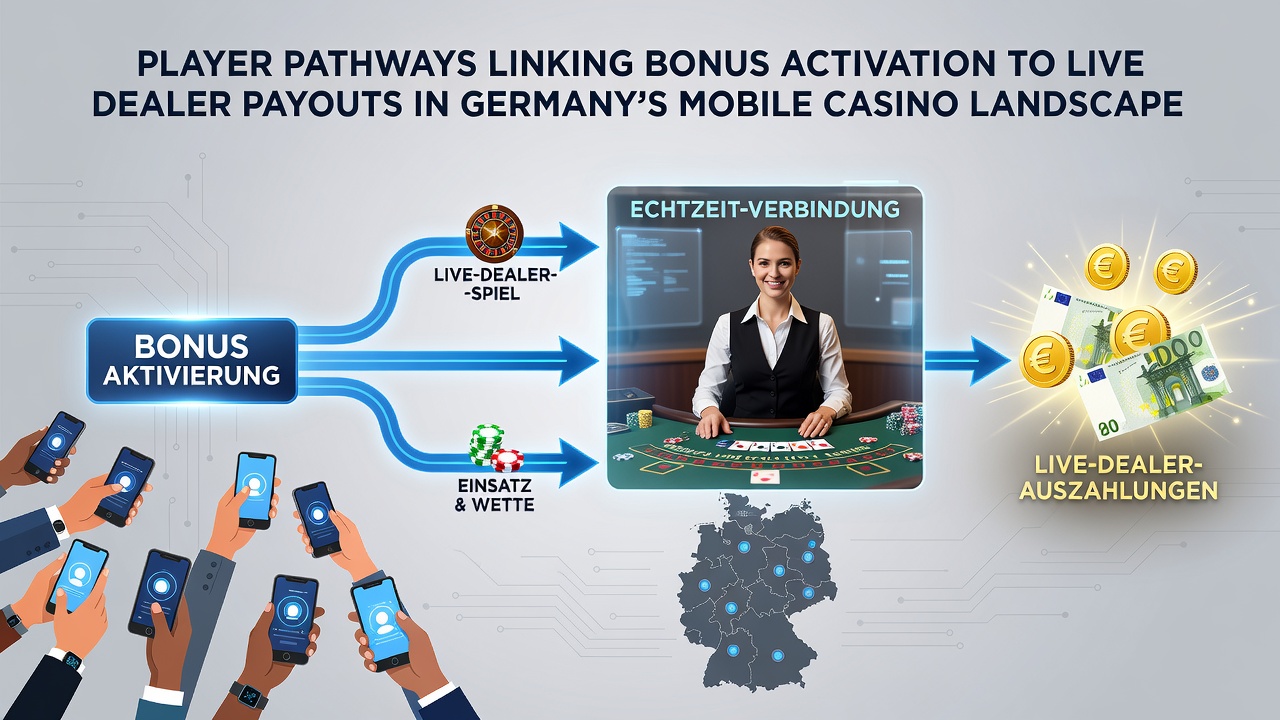 Darstellung von Auszahlungspfaden in deutschen Live-Dealer-Casinos mit mobiler Bonusnutzung