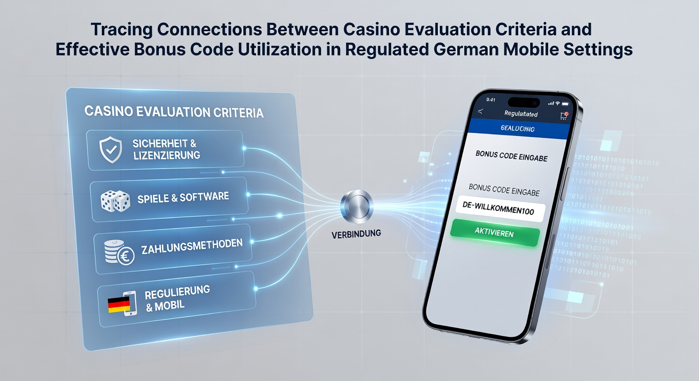 Illustration der Zusammenhänge zwischen Casino-Bewertungen und Bonuscode-Strategien in deutschen mobilen Casinos