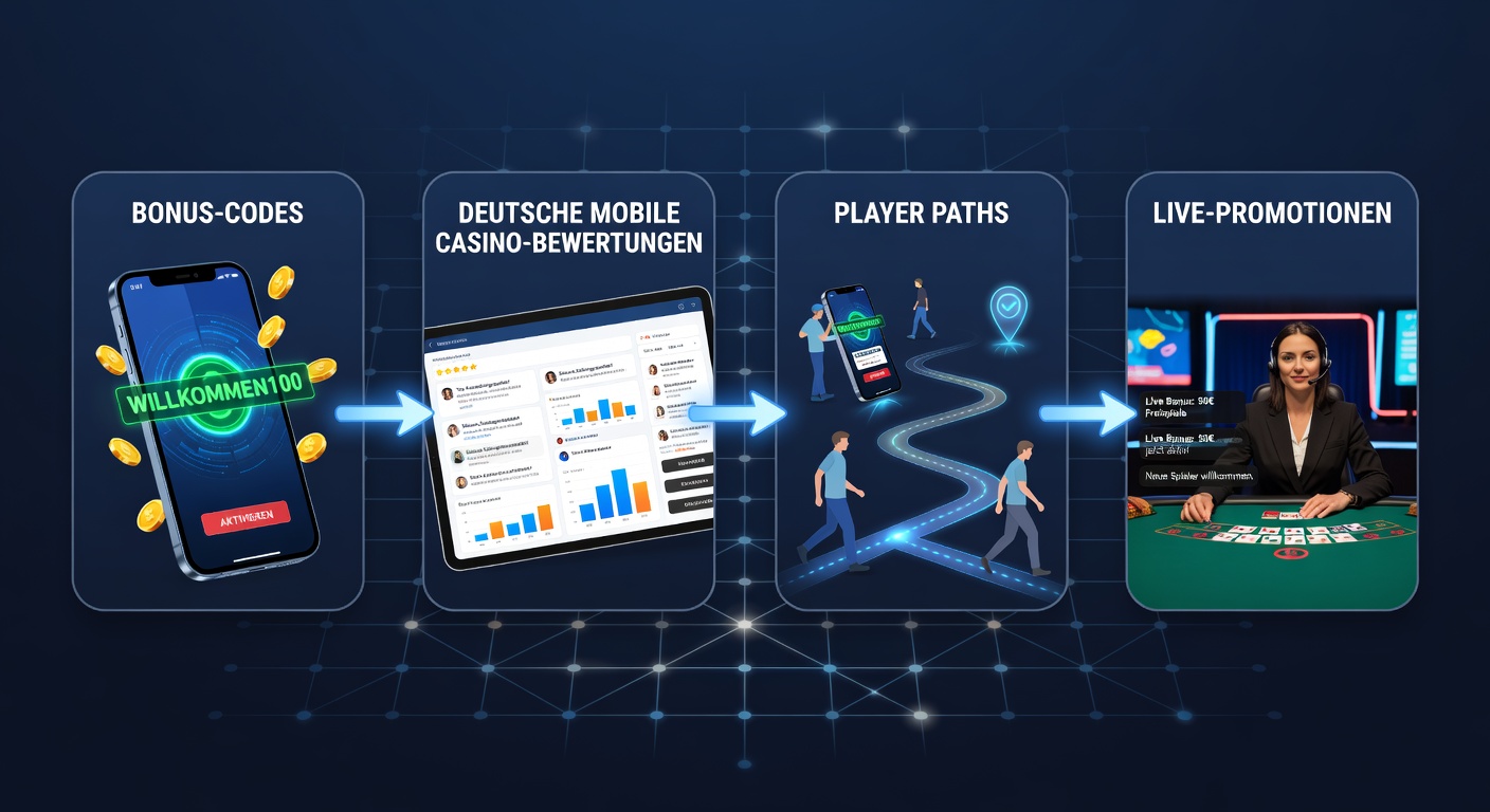 Visualisierung der Spielerpfade von Bonuscodes zu Live-Promotions in mobilen Casinos