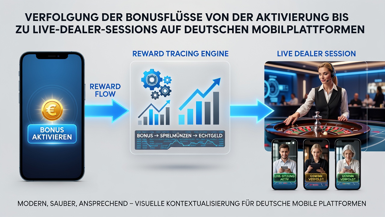 Darstellung von Belohnungssequenzen in mobilen Live-Casino-Umgebungen