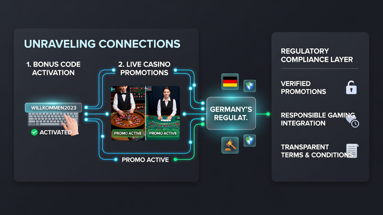 Darstellung mobiler Live-Casino-Sessions mit integrierten Bonuscode-Promotionen in deutschen regulierten Umgebungen